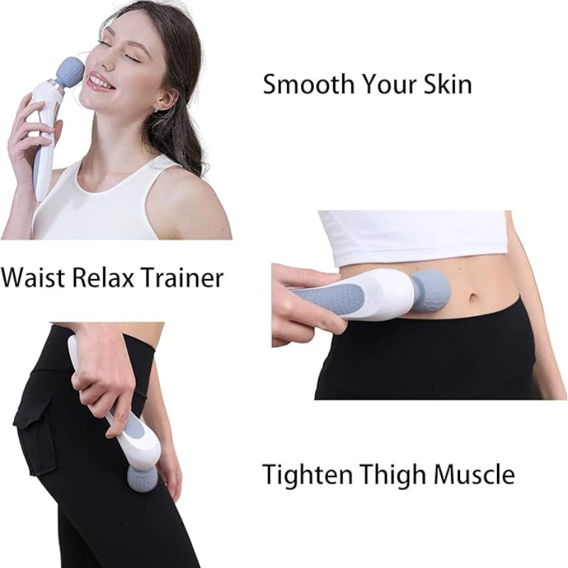 Handheld Cordless Personal Stick Massager, Neck Back Shoulder Waist Leg Muscle Massager, Portable Full Body Massager, Tension Relieving, Rechargeable Body Massager