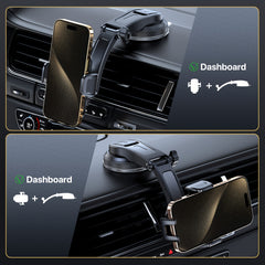 Universal Car Phone Holder For Car Dashboard, Strong Suction Cup, Horizontal And Vertical Viewing Options, Hands-Free Safe Driving, Universal Compatibility With All Phones, Christmas, Festival, New Year's Gift