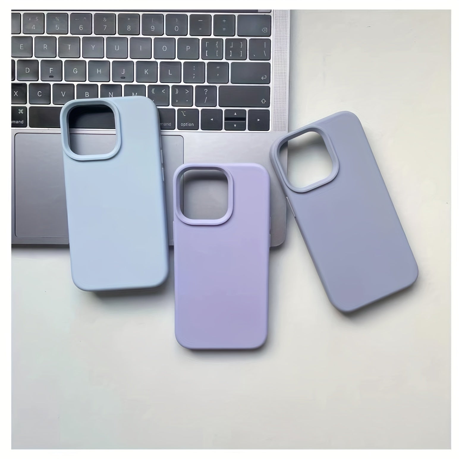 Premium Liquid Silicone Phone Case - Durable &amp; Shockproof Protection for iPhone Series - Anti-Slip, Flexible, and Slim-Fit Design