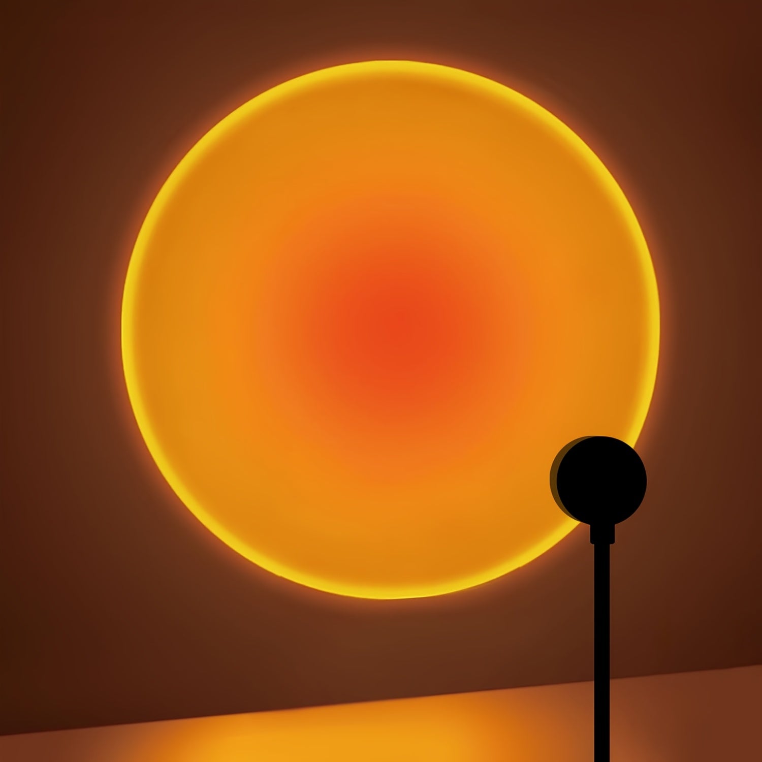 Sunset projection lamp, home decoration atmosphere lamp, sunset red decorative lamp, romantic sunset orange light and shadow effect, USB night light, multi-angle rotatable and adjustable, LED lighting, suitable for home livin
