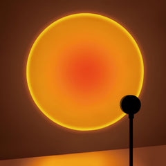Sunset projection lamp, home decoration atmosphere lamp, sunset red decorative lamp, romantic sunset orange light and shadow effect, USB night light, multi-angle rotatable and adjustable, LED lighting, suitable for home livin