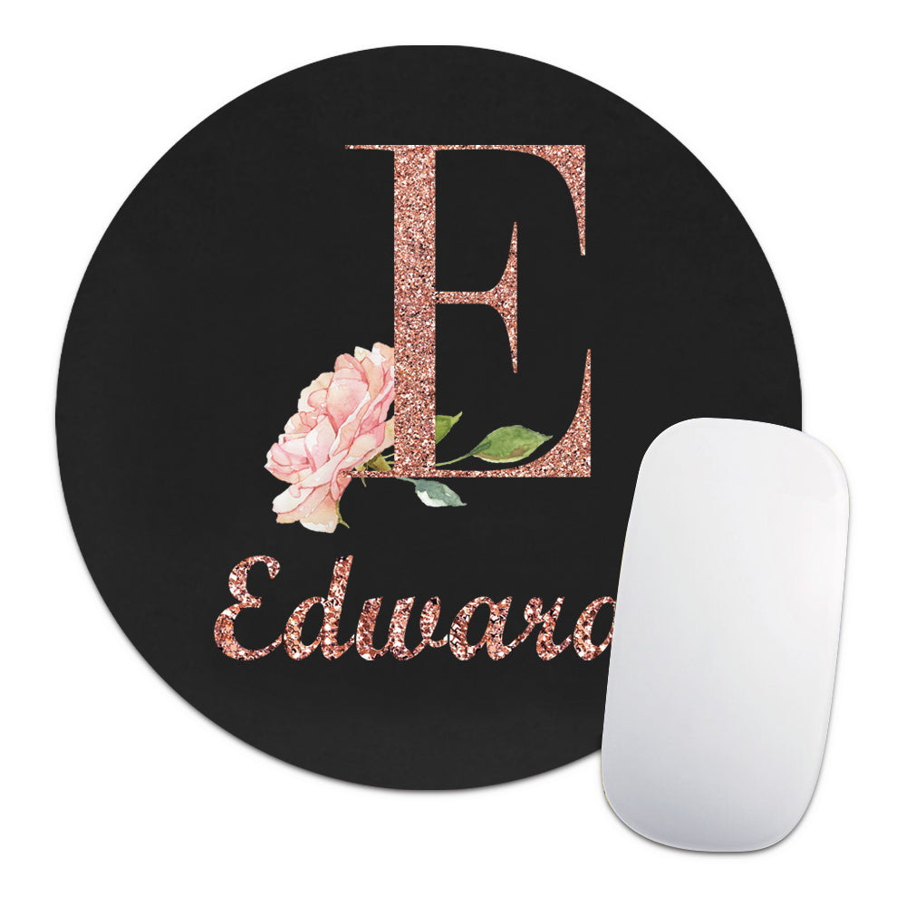 Personalized Customized Name Faux Leather Mouse Pad Durable Laptop Gaming Mousepad Customized Products Multifunctional Notebook Computer Game Mouse Pad Wear-resistant High-Grade Desk Mat PC Mouse Pad Personal Tailor