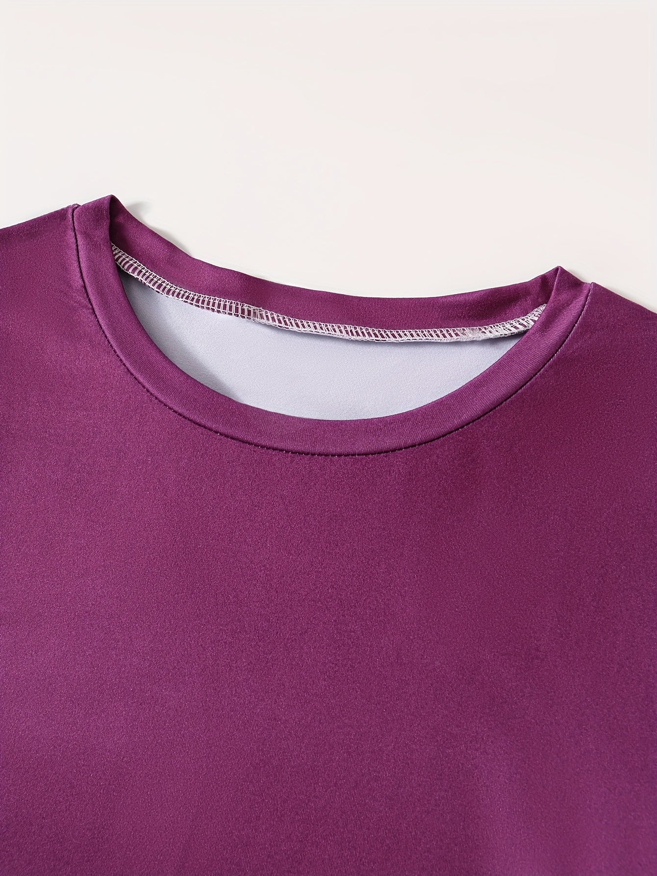 Gradient Crown Print Casual Autumn and Winter Long Sleeve Round Neck Women's Pants Set