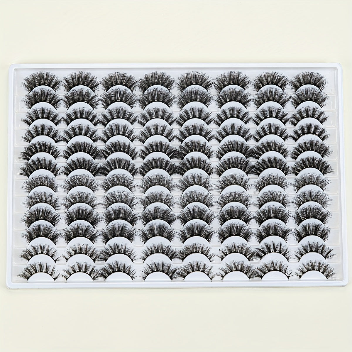 48 Pairs of Artificial Mink False Eyelashes, Fluffy and Natural Curl, Thick and Messy, Suitable for Daily Work and Party Eye Makeup - Mother's Eye Makeup Set, Makeup Tools
