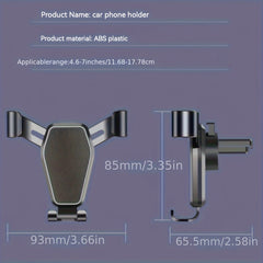 Car Navigation Mobile Phone Holder Car Air Outlet Anti Shaking Gravity Car Holder Factory Mobile Phone Holder