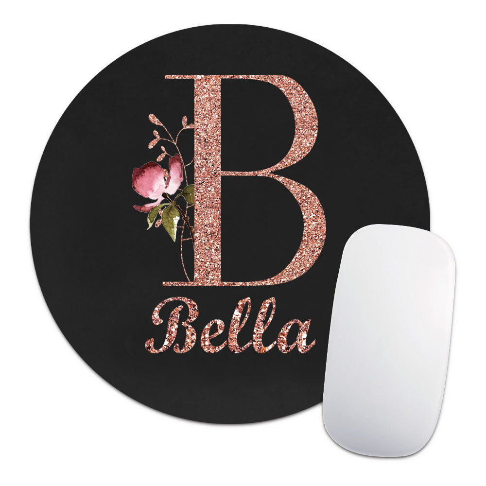 Personalized Customized Name Faux Leather Mouse Pad Durable Laptop Gaming Mousepad Customized Products Multifunctional Notebook Computer Game Mouse Pad Wear-resistant High-Grade Desk Mat PC Mouse Pad Personal Tailor