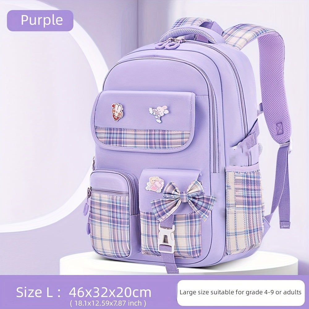 Girls Backpack for Girls Cute School Backpacks for Girls Kindergarten Elementary Preschool Middle Kids School Bag