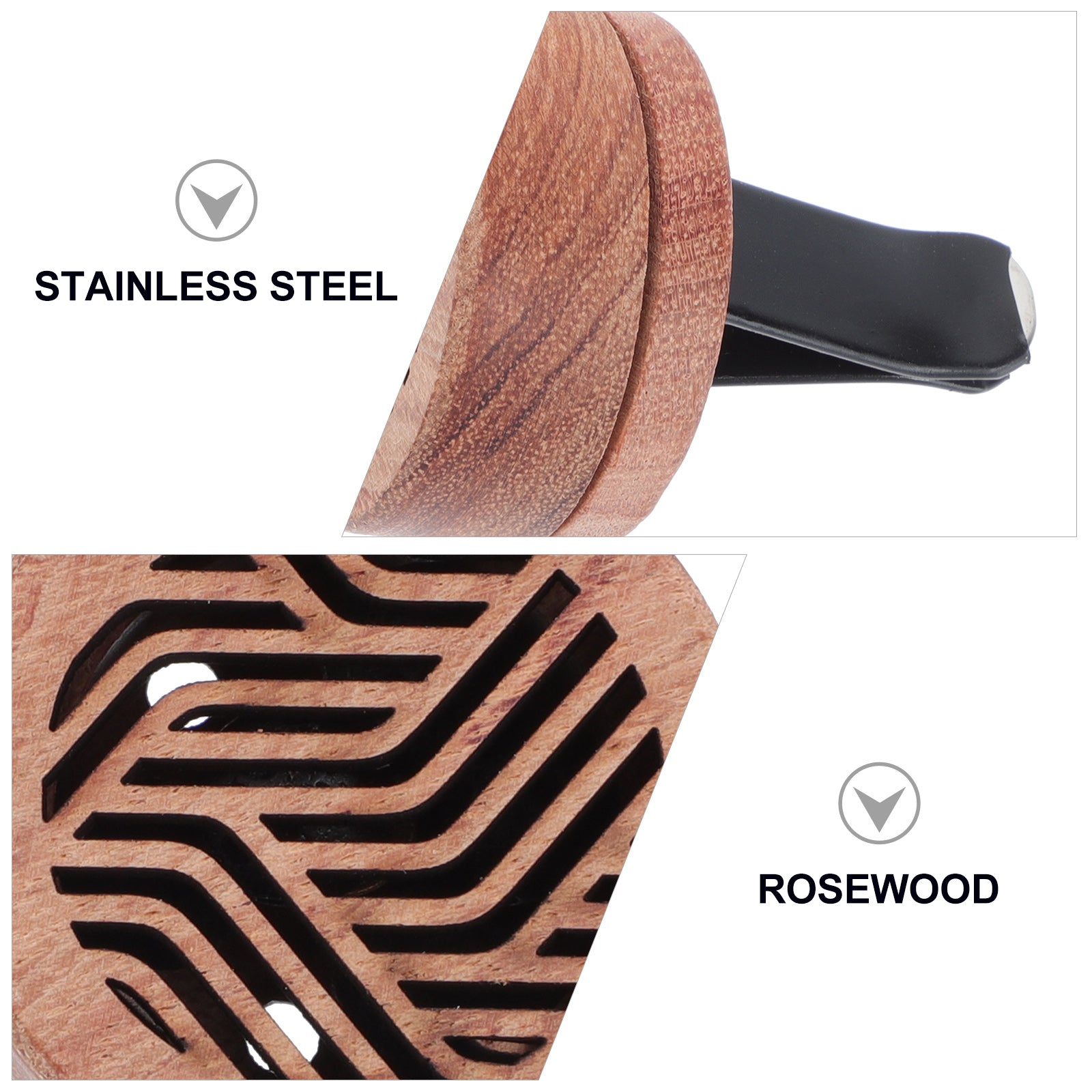 Diffuseur d'arôme huile essentielle diffuseur de voiture en bois sculpté diffuseur d'aromathérapie Clip de ventilation de voiture désodorisant de voiture rituels parfum