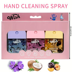 Wish 3/6pcs Set Portable Hand Perfume Spray, Power Mist Hydrating Spray, That Leaves Hands Cleaning, Hydrated, And Delicately Scented. Moisturizing Mini Hand Fragrance Spray, Travel Size For Ideal For Outdoor Activities, Holi