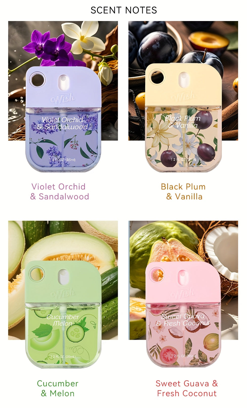 Portable Aloe Vera Power Mist Hand Fragrance Spray, Hydrating Mini Perfume, Fresh Fruity Scent That Leaves Hands Cleaning, Hydrated, And Delicately Scented. No-Rinse, Travel Size for All Ages - Ideal for Outdoor Activities, H