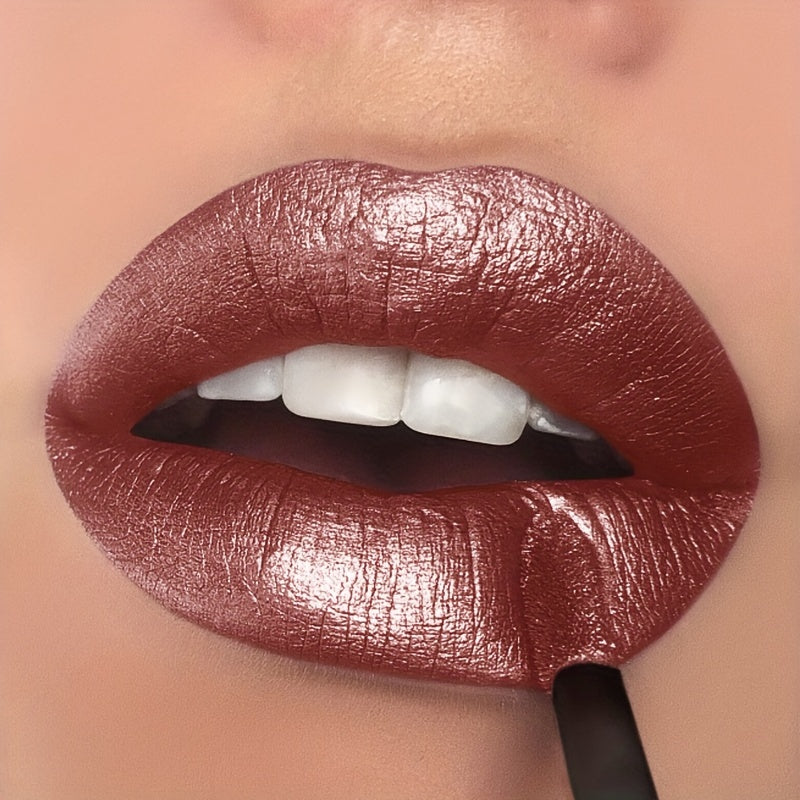 Luxurious Shimmer Glitter Lip Gloss - Moisturizing, Long-Lasting Diamond Shine for All Skin Types, Berry Hue