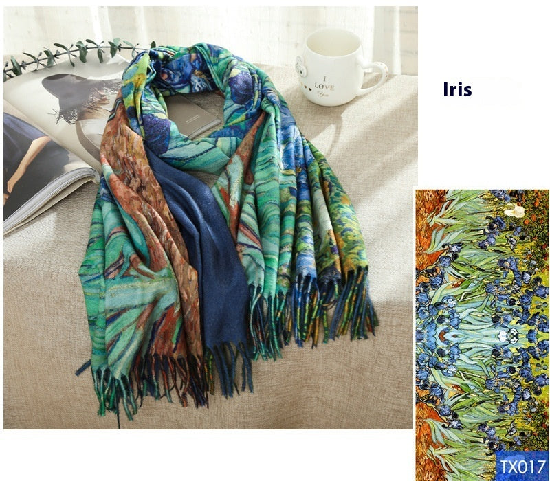 Tassel Scarf Warm Vintage Scarf