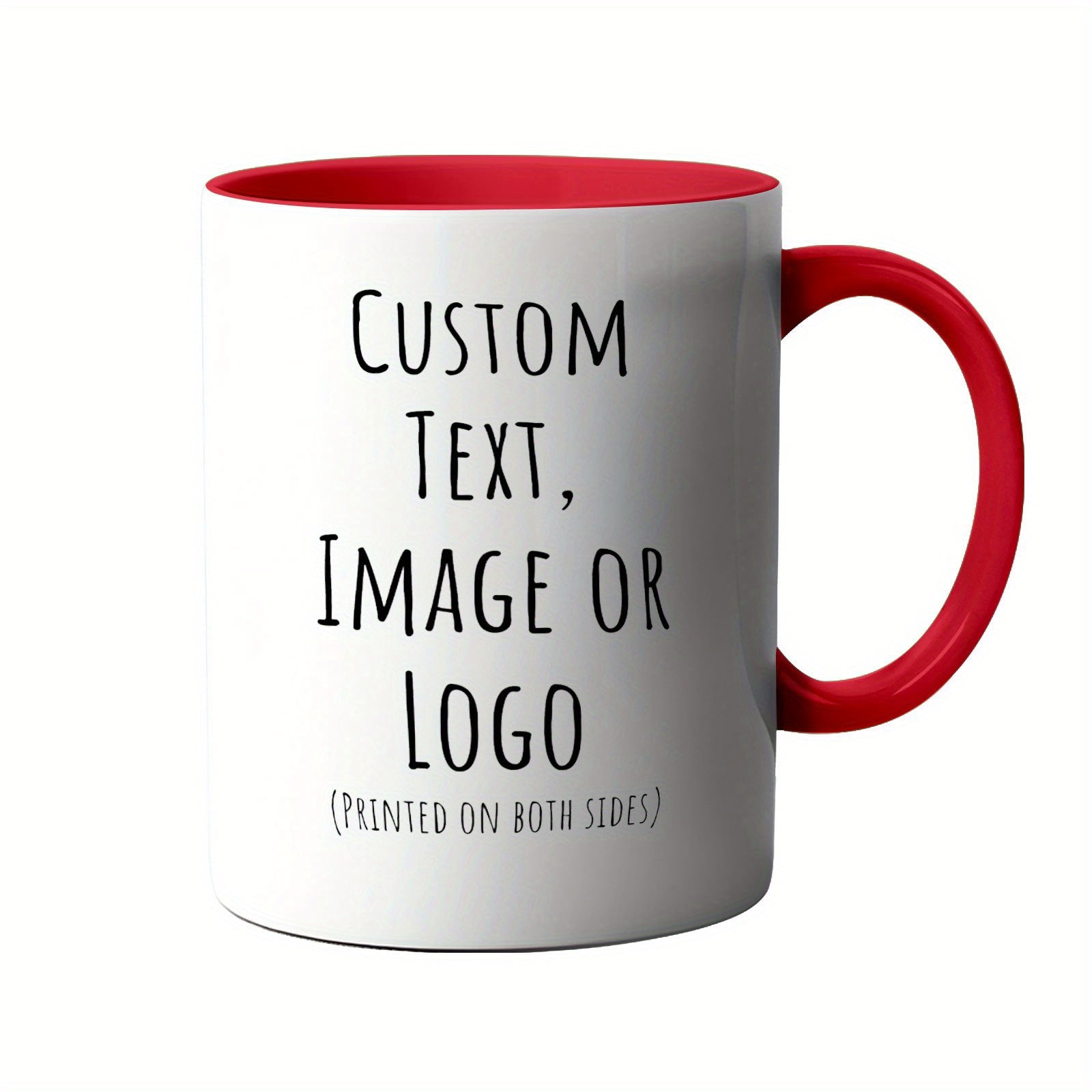 1 Custom Mug 11oz - Personalized coffee mug with custom photo, text and logo - 100% food safe, dishwasher and microwave safe - Perfect gift for Christmas, Mother's Day, Father's Day, couples, men and women - Unique and though