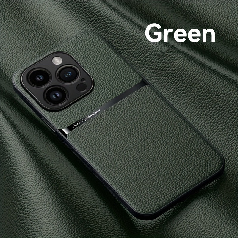 New Arrival Luxury Magnetic Soft Phone Case for iPhone 15 Pro Max Plus, 14 Pro Max Plus, 11, 13, 12 Pro Max - Shockproof, Lens Protection, Artificial Leather Back Cover - Durable, Stylish, and Protective Accessory