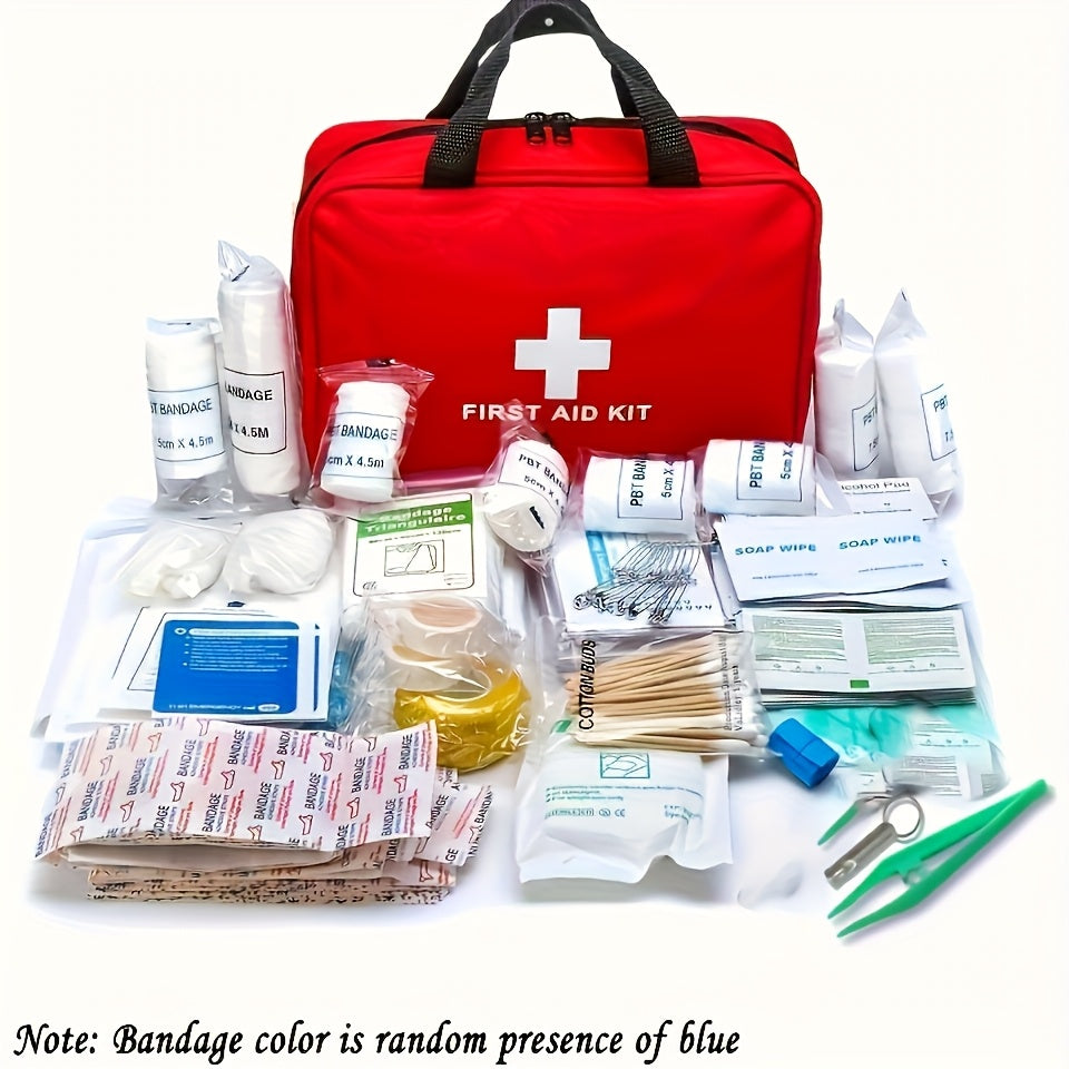 Sale ends soon First Aid Kit - Portable Bag for Hunting, Hiking, Camping - Includes EmergencySupplies And Accessories for Multi-Purpose Use