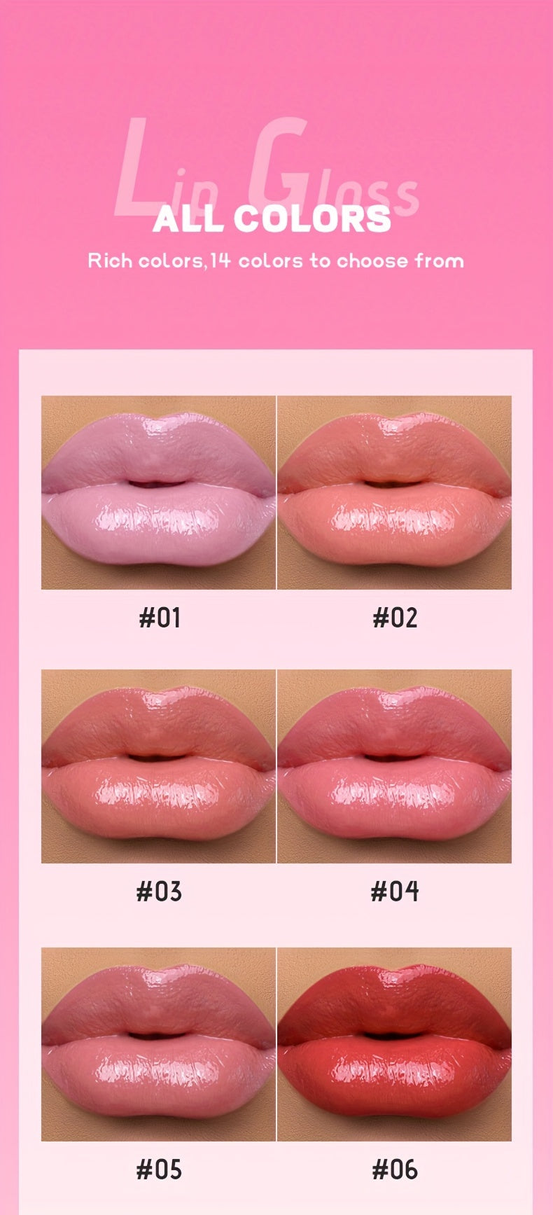 Ginger lip glaze long-lasting lip gloss moisturizing lip gloss lipstick does not fade non-stick cup lipstick