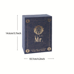3.38oz Mr. Blue Men'S Perfume Long-Lasting Fragrance Lion Domineering Perfume Sports And Leisure Party Perfume Business Travel Perfume Couple Lover Partner Date Dinner Perfume Satisfying Gift Perfume