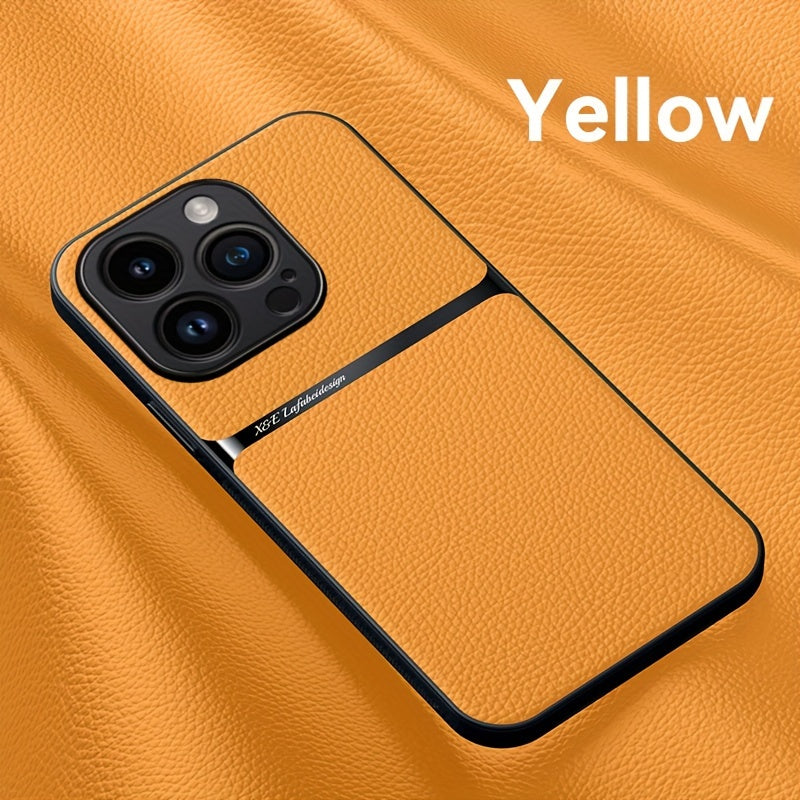 New Arrival Luxury Magnetic Soft Phone Case for iPhone 15 Pro Max Plus, 14 Pro Max Plus, 11, 13, 12 Pro Max - Shockproof, Lens Protection, Artificial Leather Back Cover - Durable, Stylish, and Protective Accessory