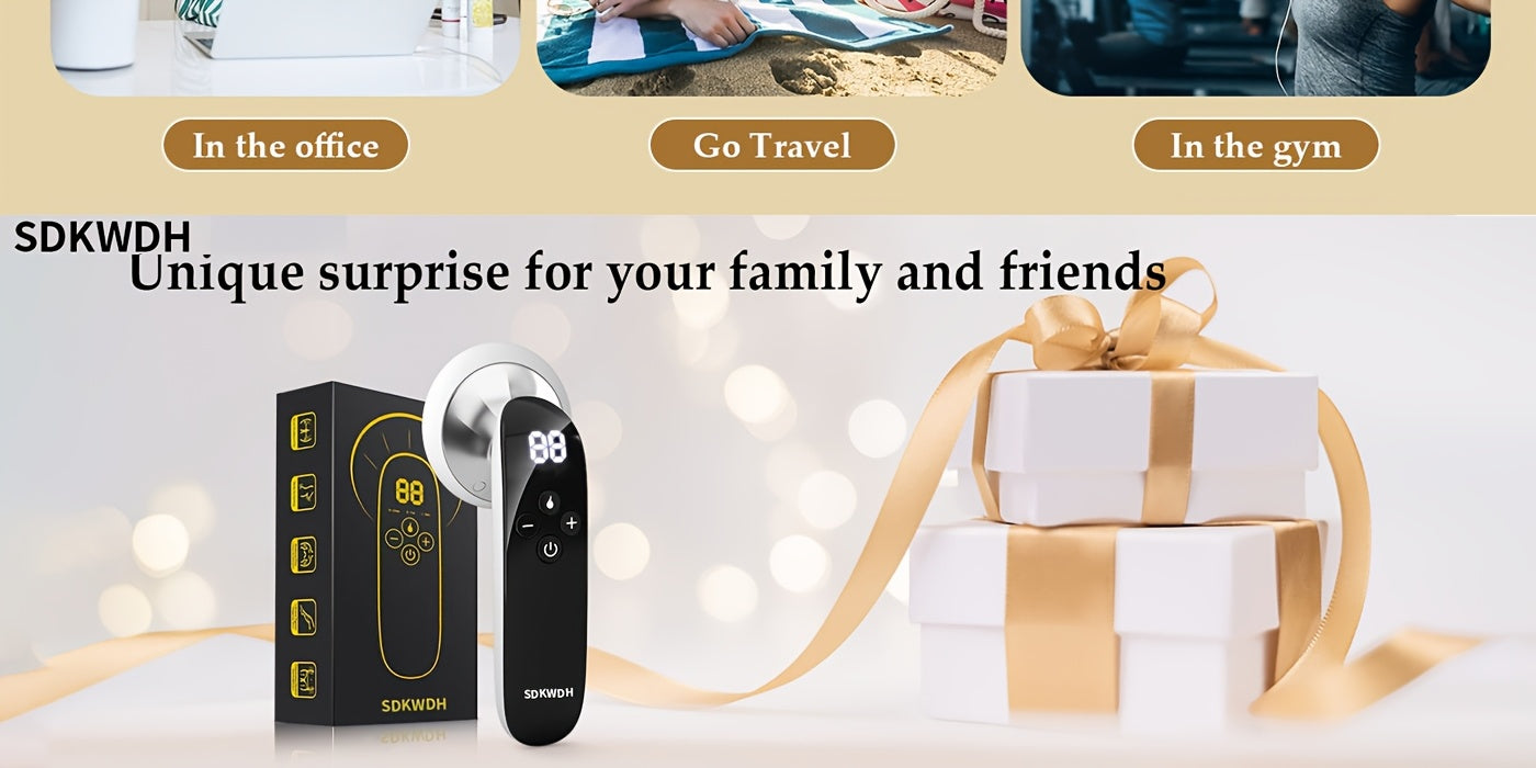 2.0 Upgrade Handheld Body Massager - Multiple Options to Choose From USB Charging, Odorless, Handheld, for Belly, Waist, Arms, Thighs And Legs - Ergonomic Body Massager with Digital Display, Perfect for Holiday Gifts