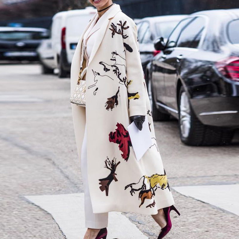 Women's Fashion Casual Wool Coat