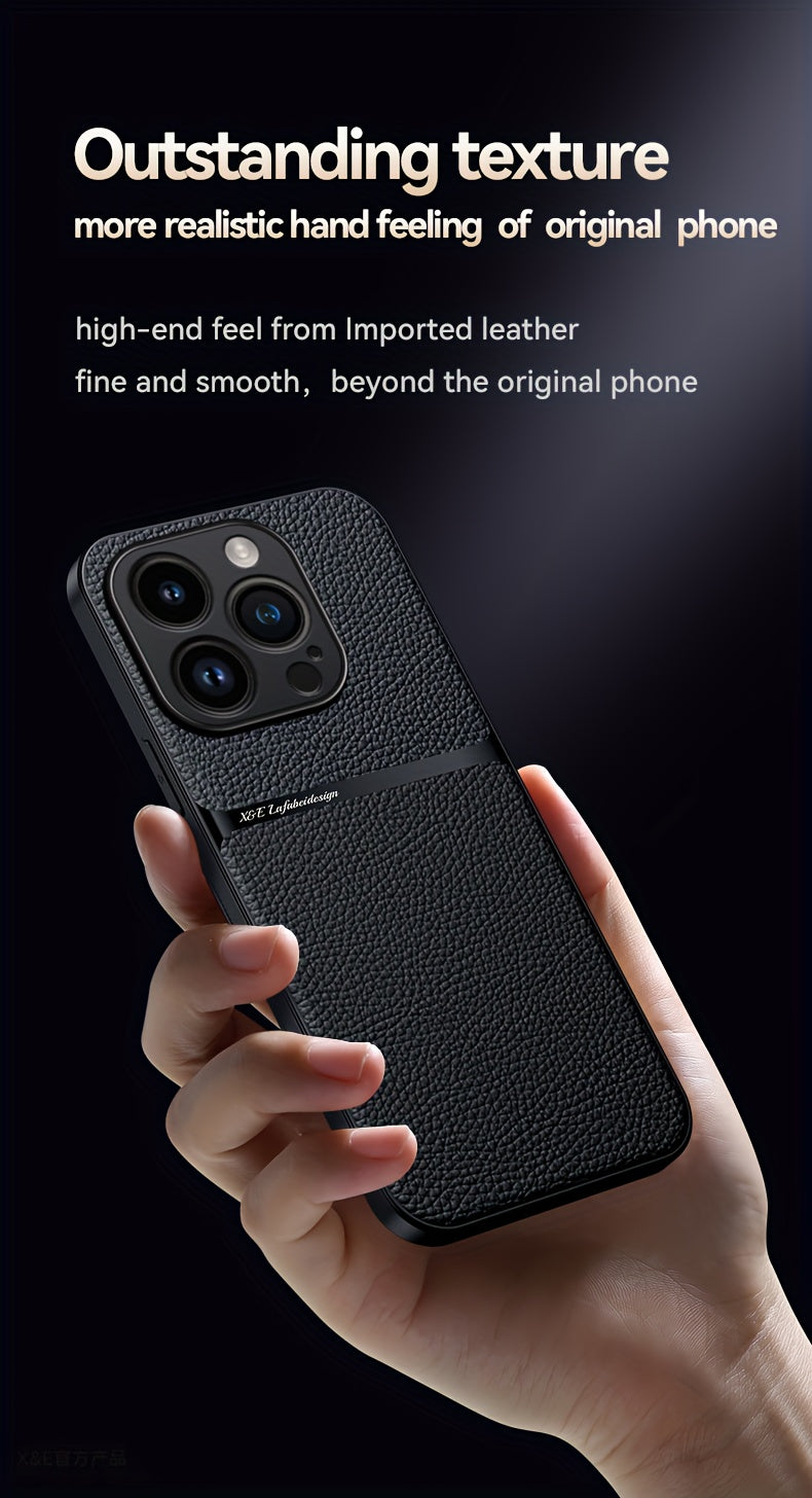 New Arrival Luxury Magnetic Soft Phone Case for iPhone 15 Pro Max Plus, 14 Pro Max Plus, 11, 13, 12 Pro Max - Shockproof, Lens Protection, Artificial Leather Back Cover - Durable, Stylish, and Protective Accessory