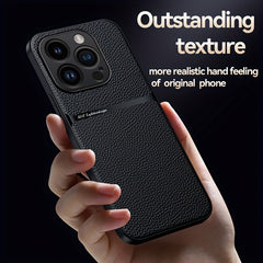 New Arrival Luxury Magnetic Soft Phone Case for iPhone 15 Pro Max Plus, 14 Pro Max Plus, 11, 13, 12 Pro Max - Shockproof, Lens Protection, Artificial Leather Back Cover - Durable, Stylish, and Protective Accessory