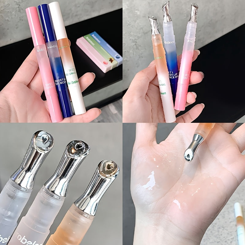 Hydrating Berry-Infused Lip Gloss - Moisturizing & Shiny Finish, Long-Lasting Nourishing Lip Oil for All Skin Types, Perfect Valentine's Day Gift