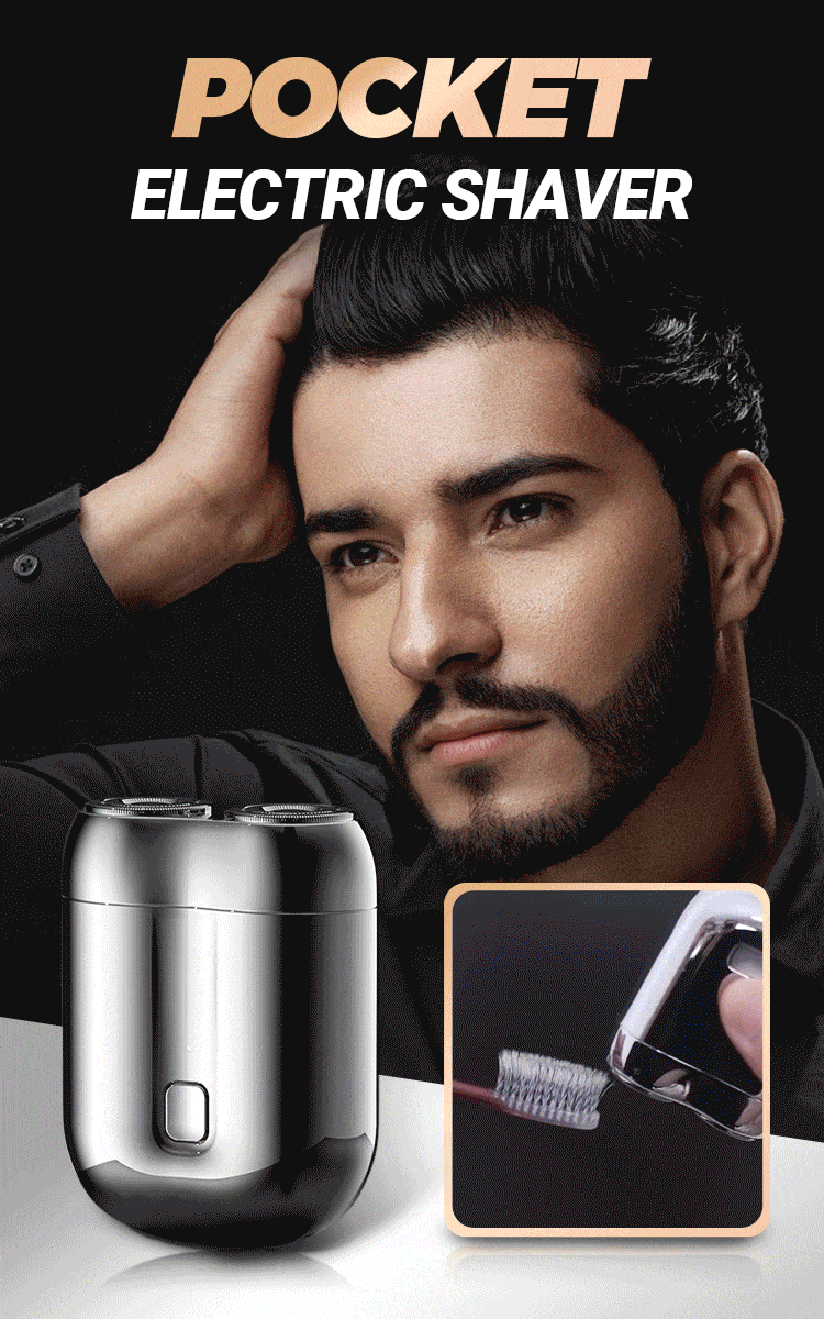 2025 nouveau Mini rasage électrique Double tête amélioré aspiration magnétique hommes USB Rechargeable Portable étanche rasoir