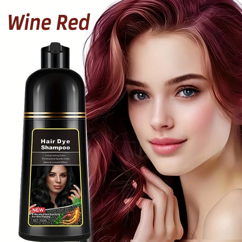 ITSRT Hair Dye Shampoo, 3 In 1 Hair Dye Shampoo +100% White Hair Coverage - White Hair Shampoo With Herbal Ingredients, Suitable For Women And Men, Lasting Coverage, Valentine'S Day, Gift For Mom, Gift For Girlfriend, Surpris