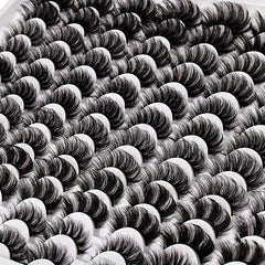 48 Pairs of Artificial Mink False Eyelashes, Fluffy and Natural Curl, Thick and Messy, Suitable for Daily Work and Party Eye Makeup - Mother's Eye Makeup Set, Makeup Tools