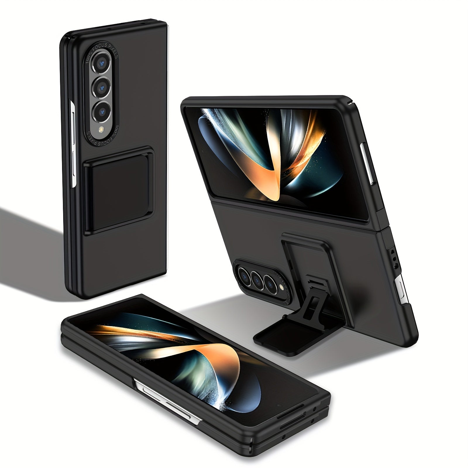 Suitable For Samsung Galaxy ZFold5/4 Phone Case Folding Screen Fold3 Gear Support ZFlip4/5 Anti-fall Protective Cover