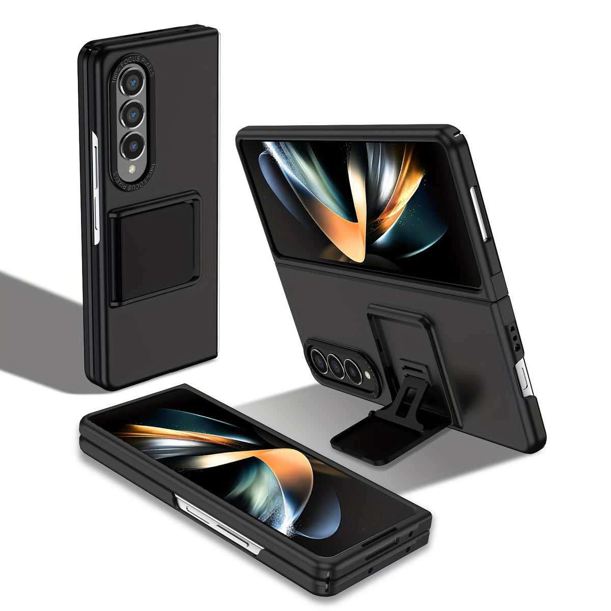 Suitable For Samsung Galaxy ZFold5/4 Phone Case Folding Screen Fold3 Gear Support ZFlip4/5 Anti-fall Protective Cover