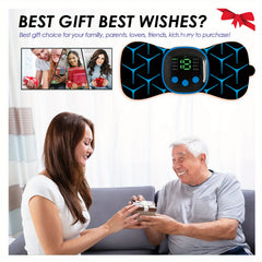 Portable Body Massager, Wireless TENS Machine for Pain Relief, Nerve Muscle Stimulator, Mini Pad Unit for Neck Back Waist Aches, Easy Use at Home/Office