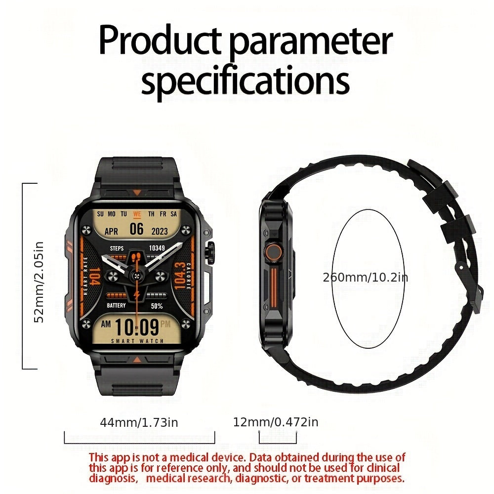 SENBONO New Smart Watch for Men, Wireless Call Smartwacth, 340mAh Large Battery, Information Push and Read, Custom Watch Face, Sport Smart Watch for Phone
