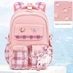 Girls Backpack for Girls Cute School Backpacks for Girls Kindergarten Elementary Preschool Middle Kids School Bag