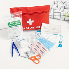 2-Size Fully Portable Multi-Functional Life-Saving First Aid Kit - Suitable for Home, Car, Camping, Hiking, Campus Preparation, and Disaster Response - Including Basic Life-Saving Tools