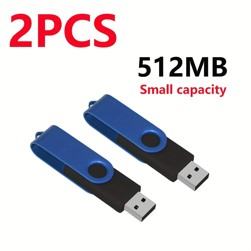 2pcs High-Speed USB 2.0 Flash Drives - Metal Pen Design, Secure Storage for PC/Laptop/Tablet/Mobile Phone, Car Audio & Game Console Compatible - Sizes: 8GB to 64MB