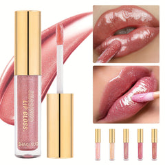 Shimmering Berry-Shade Lip Gloss - Moisturizing & Nourishing, Anti-Crack for All Skin Types, Perfect for Fall/Winter