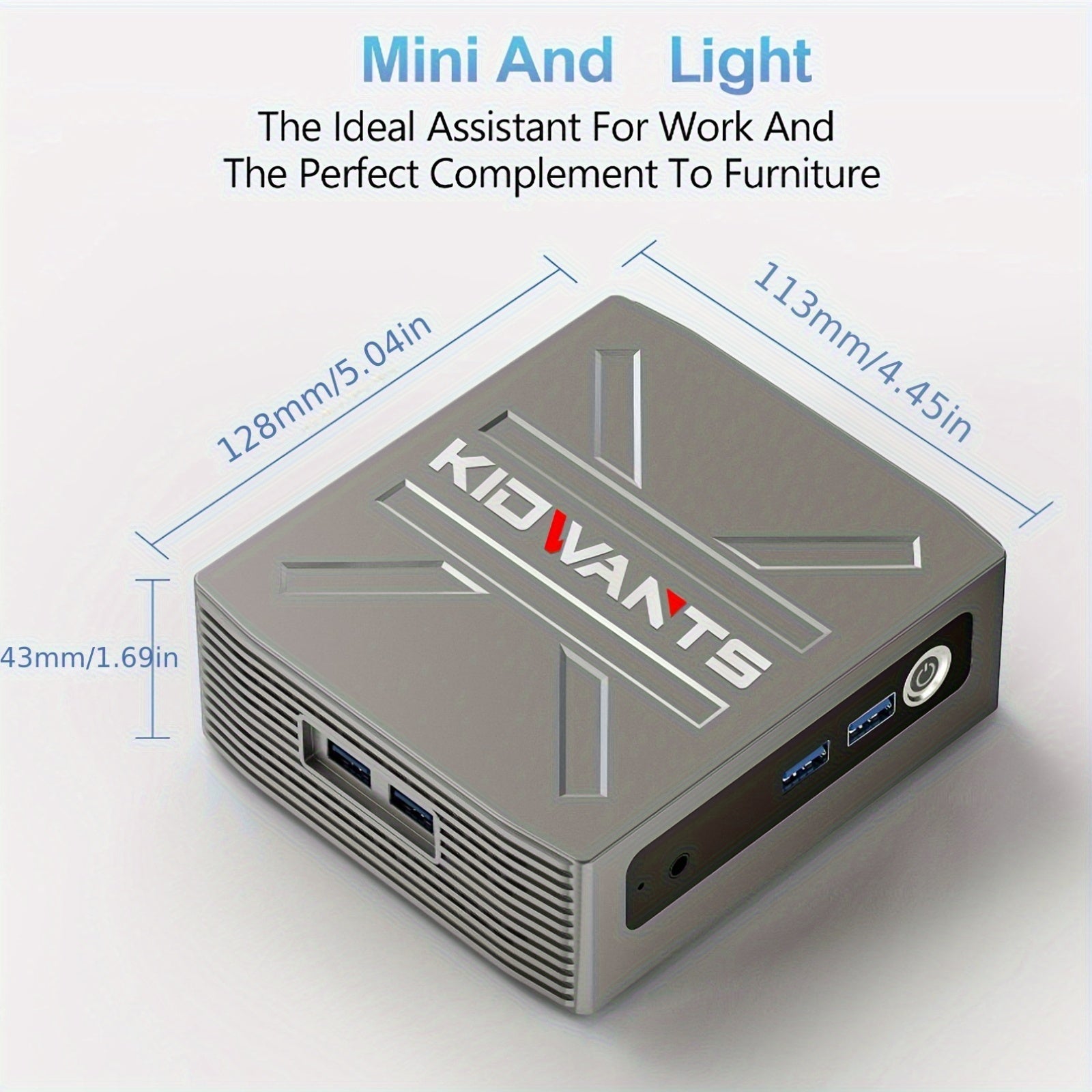 KG1 Mini PC N4000 (up To 2.6GHz), Mini Computer 8GB LPDDR4 RAM/128GB EMMC, Mini Desktop Computer Support 4K Dual Display