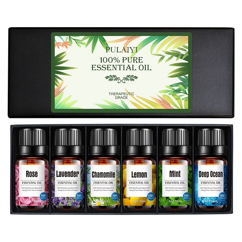 12 Bottles Aromatherapy Essential Oil Set - Relaxing Fragrance Collection for Diffuser & Humidifier, 100% Pure Liquid Essential Oils, Home Gift Set (Various Scented Oils)