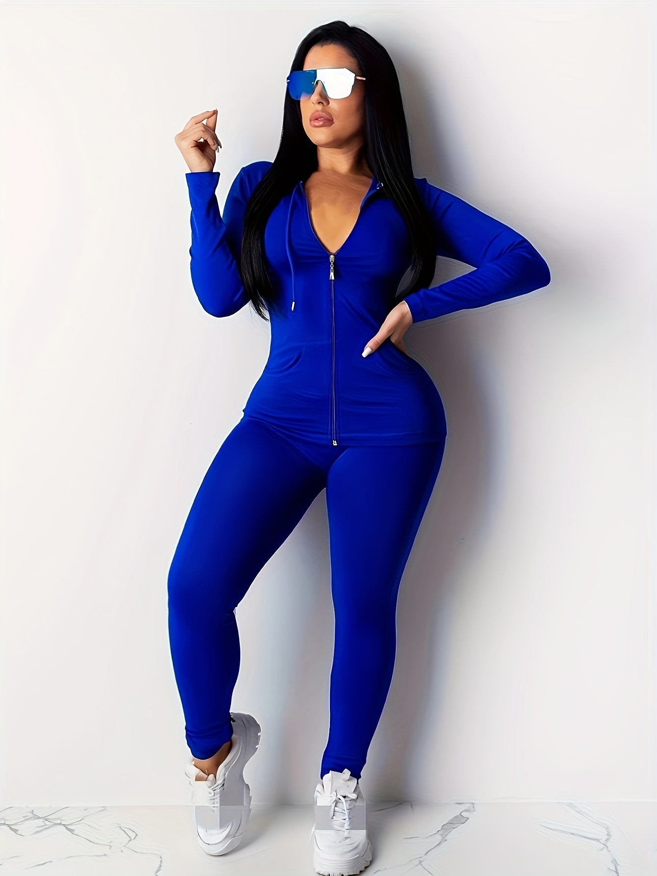 Targeted Women'S Pants Set Two Piece Set Women Festival Fall Winter Top+Pant Sweat Suits Neon 2pcs Outfits Matching Sets