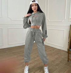 Fashion Printed Sports Three Piece Suit