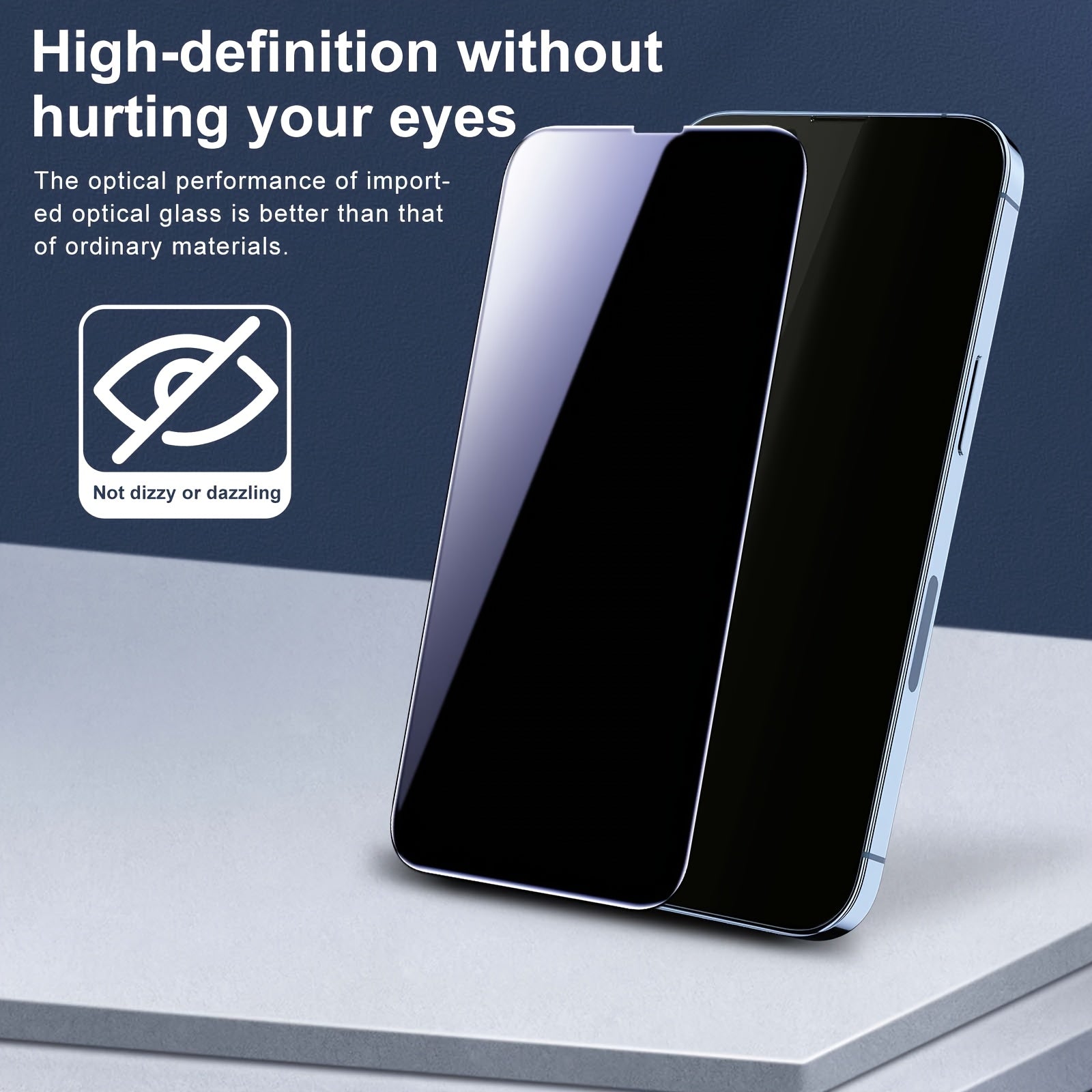 8pcs Anti Spy for iPhone X/XS/XR/12/13/14/15/16 Pro Max Anti Spy Screen Protector 9H Hardness Fingerprint Resistant Scratch Resistant Privacy Screen Tempered Glass Protector Screen Friendly