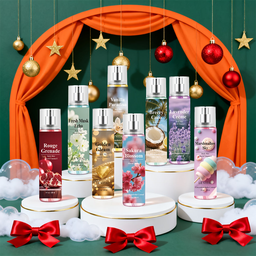 20 Long-Lasting Women's Perfume Sprays - 7-8 Hours Floral Sweet Scent - Travel-Friendly Hair & Body Fragrance, Birthday/Valentine's Gift - Long-Lasting Scent Unisex Confidence-Boosting Design Perfect For Beach Dates, Pool Par