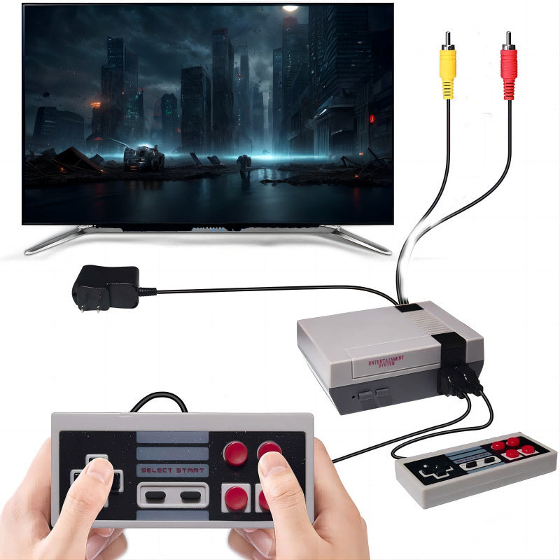 Best home Gift -Wired mini game console classic nostalgic double fight retro home red and white machine-Best holiday gift -The perfect gift for families and children