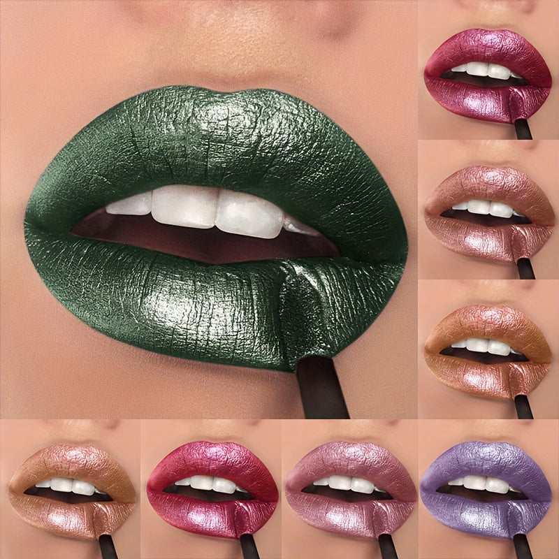 Luxurious Shimmer Glitter Lip Gloss - Moisturizing, Long-Lasting Diamond Shine for All Skin Types, Berry Hue