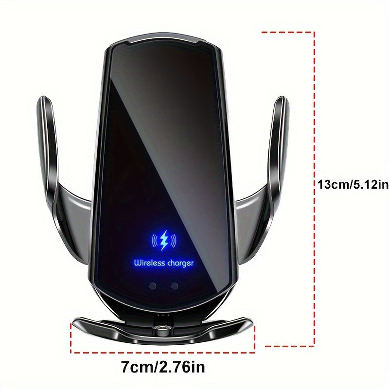 Fast Charging Smart Sensor Wireless Car Phone Charger Auto-Clamping Air Vent Phone Holder