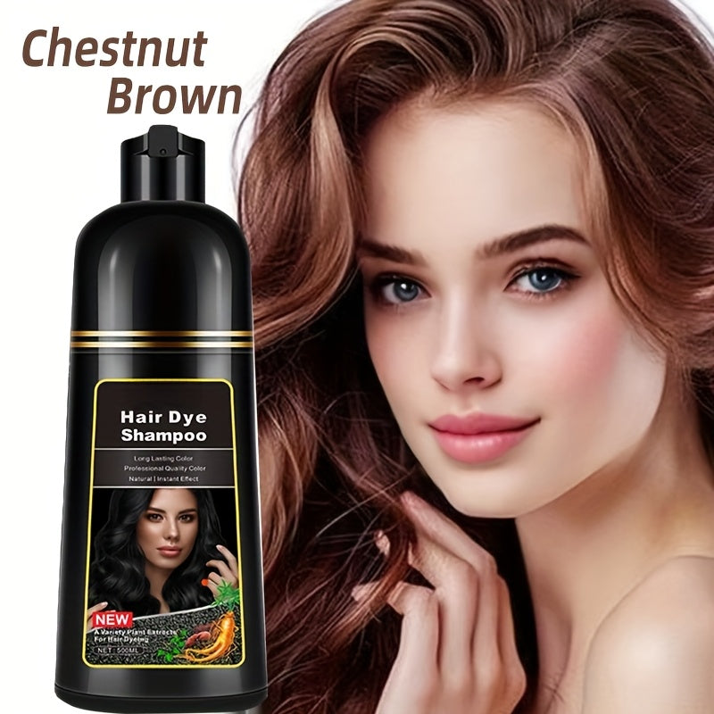 ITSRT Hair Dye Shampoo, 3 In 1 Hair Dye Shampoo +100% White Hair Coverage - White Hair Shampoo With Herbal Ingredients, Suitable For Women And Men, Lasting Coverage, Valentine'S Day, Gift For Mom, Gift For Girlfriend, Surpris