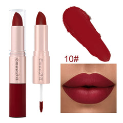 4pcs Matte Lipstick Waterproof, Durable, Easy to Apply, Hard to Take Off, Stain Resistant Liquid Lipstick Lip Gloss, Matte 2-in-1 Lip Makeup