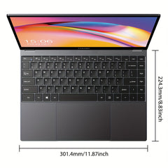 CHUWI FreeBook 2-in-1 Touch Screen Windows 11 Laptop, 13.5'' 2256*1504 IPS Display, 512GB PCIe SSD 12GB RAM, 12th Gen Intel N100, WiFi6, BT5.2, Backlit Keyboard, 1TB SSD Expand, Type-C, PD 2.0, Webcam, 360 Rotating, NoteBook